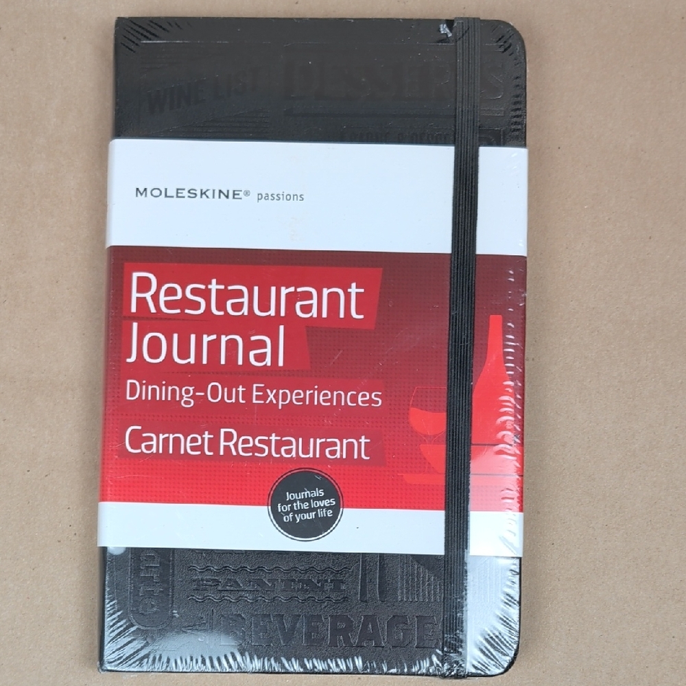 NIP Moleskine Restaurant Journal, Dining-Out Experiences, Moleskine Passions NEW